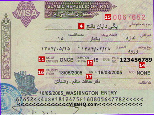 iran tourist visa for canadian