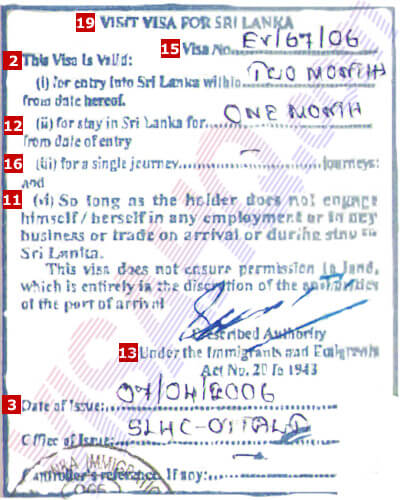 sri lanka tourist visa canada